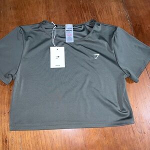 Gymshark Women's Khaki Crop Top